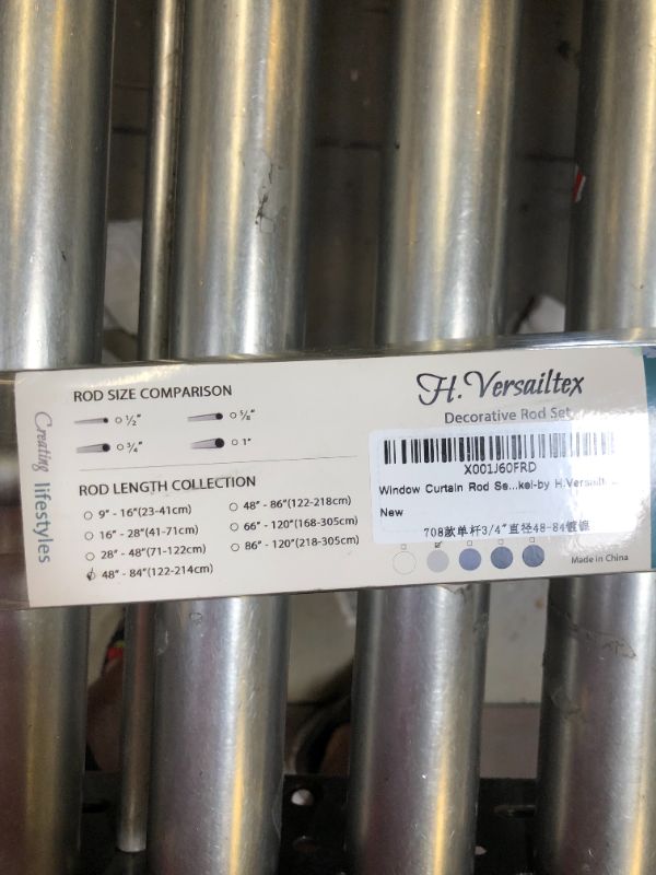 Photo 1 of window curtain rod 48"x84"