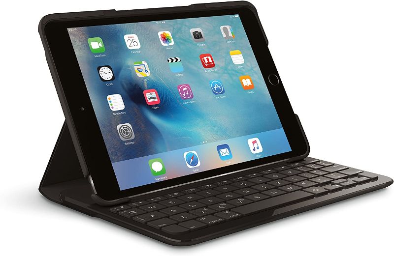 Photo 1 of Logitech FOCUS Protective Case with Integrated Keyboard for iPad Mini 4, Black
