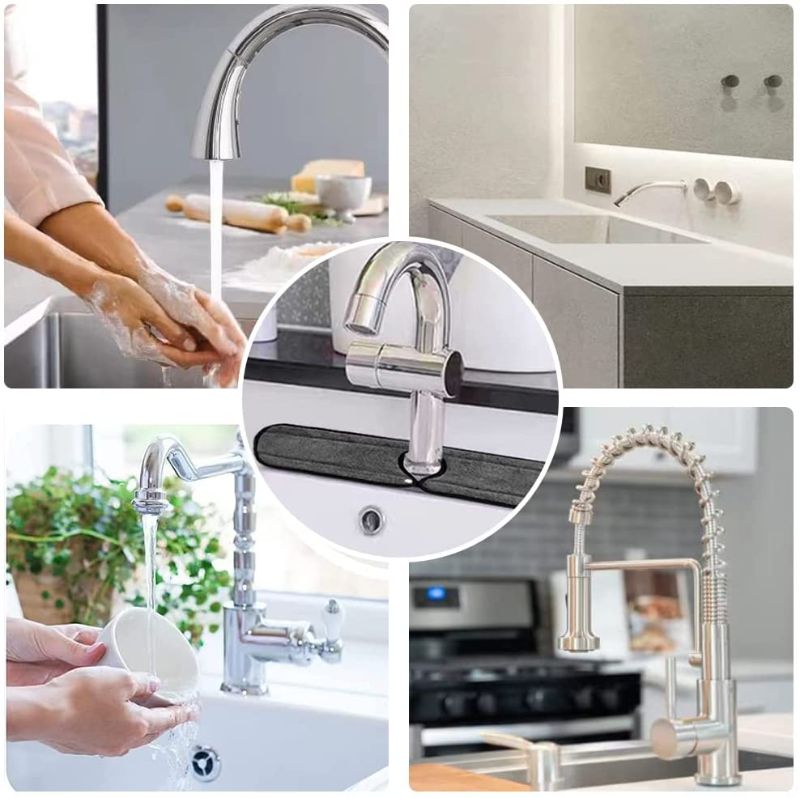 Photo 1 of  Drying Mat for Sink Faucet Splash Guard Dish Drying Mats Kitchen Counter Microfiber Absorbent Pads 18''x5.5''