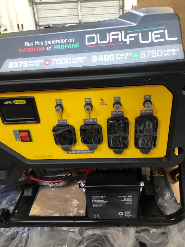 Photo 11 of Champion Power Equipment 100891 9375/7500-Watt Dual Fuel Portable Generator, Electric Start
