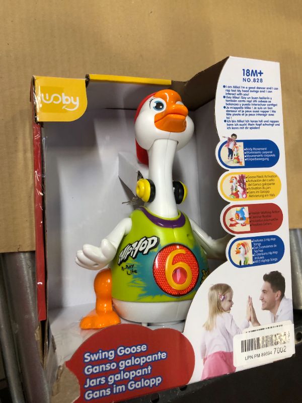 Photo 2 of Woby Baby Musical Toy Dancing Singing Talking Walking Hip Hop Swing Goose Cool Educational Toy Gift for 1 2 3 Year Toddlers Kids Boys Girls
