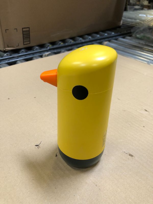 Photo 2 of Besdor Automatic Soap Dispenser, Yellow Duck Cute Touchless Soap Dispenser, Infrared Sensor, Battery Powered, for Bathroom Kitchen
