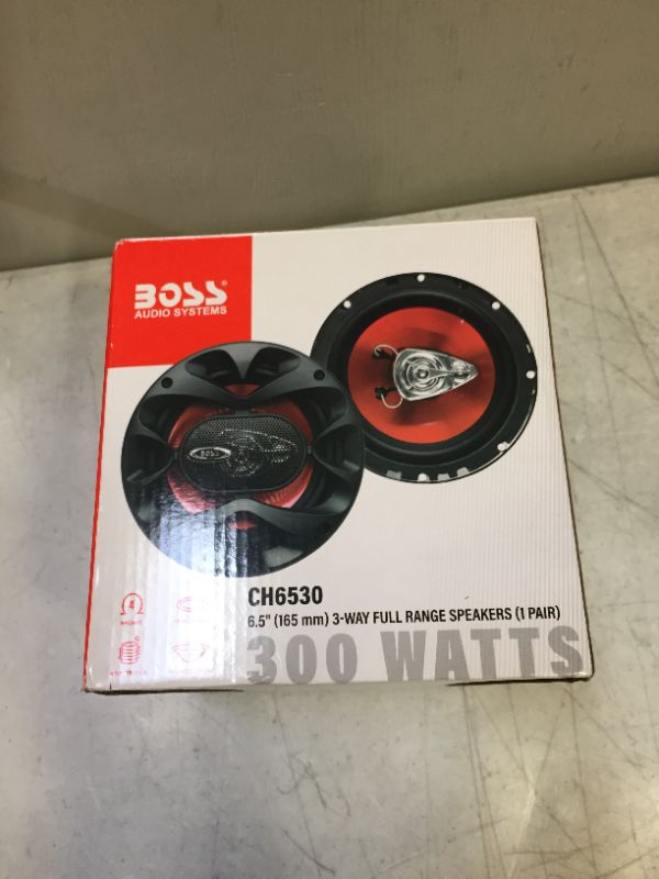 Photo 2 of Boss Audio Systems Ch6530 Car Speakers - 300 Watts Of Power Per Pair And 150 Watts Each, 6.5 Inch, Full Range, 3 Way, Sold In Pairs