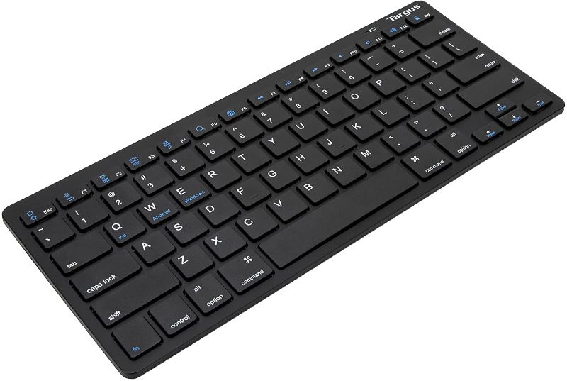 Photo 1 of Targus Multi-Platform Bluetooth Keyboard Slim Compact Design with Scissor Switch Keys, Battery Life Indicator Compatible with Windows, Mac, iOS and Android, Black (AKB55TT)
(missing a key)