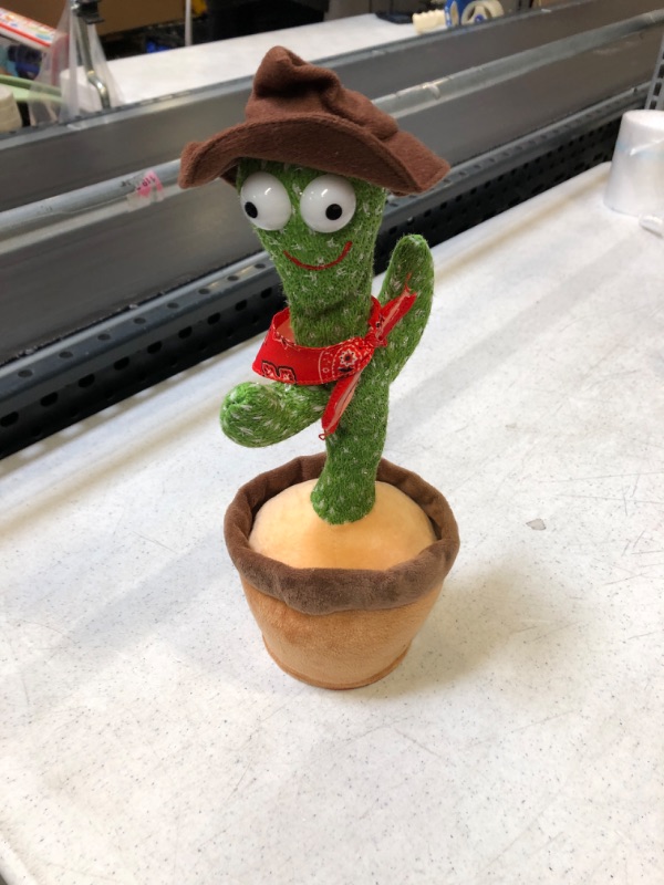 Photo 1 of Dancing and Singing Cactus Toy-Repeat What You Said Fun Toy Gifts for Boys and Girls (Green) - unable to test ( needs battery's ) 