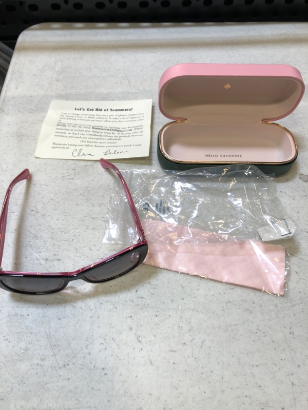 Photo 4 of Kate Spade New York Women's Claretta Rectangular Sunglasses