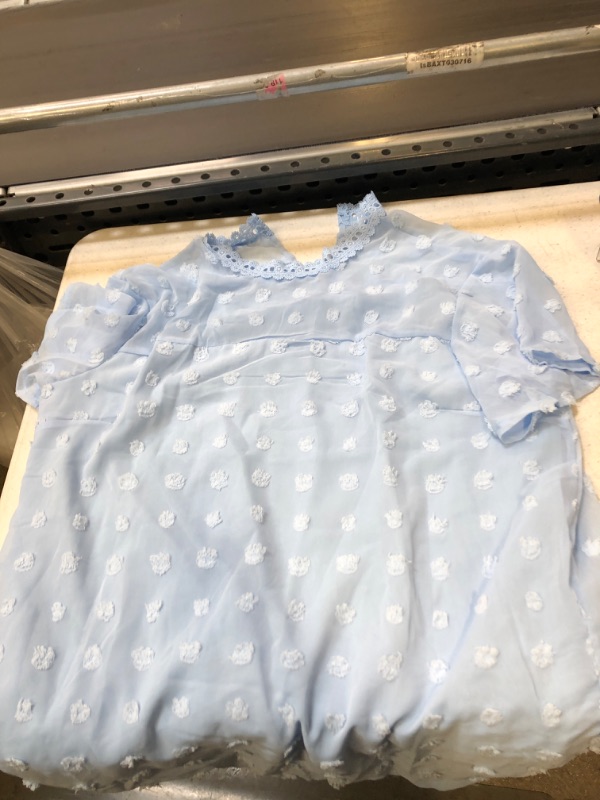 Photo 1 of Womens size xl baby blue blouse 