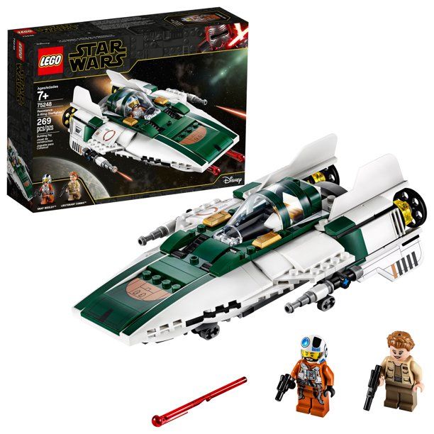 Photo 1 of LEGO Star Wars: The Rise of Skywalker Resistance A Wing Starfighter 75248 Advanced Collectible Starship Model Building Kit (269 Pieces)
