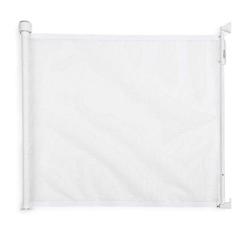 Photo 1 of Retractable Safety Gate - A Space Saving and Convenient Fabric Gate for Baby or Pet (White)