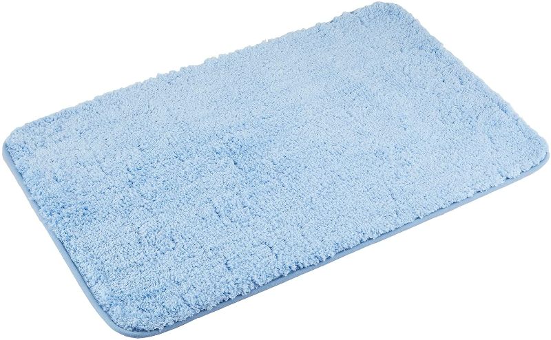 Photo 1 of AHGOKL Non-Slip Door Mat for Kitchen Living Room Bathroom Rugs for Bathroom Living Room Water Absorption Blue (31.4 x 47.2)