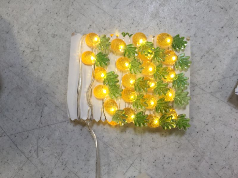 Photo 1 of Battery Operated String Lights Small Pineapples 