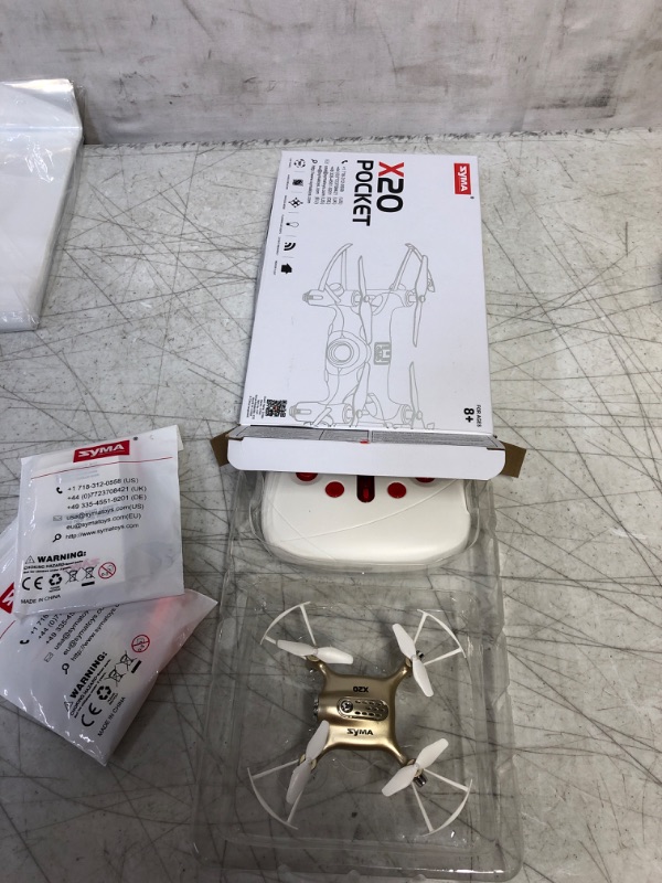 Photo 1 of Cheerwing Syma X20 Mini Drone for Kids and Beginners RC Nano Quadcopter with Auto Hovering 3D Flip(White)