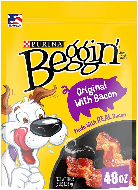 Photo 1 of 
Purina Beggin' Strips Bacon Dog Treats exp 4/23