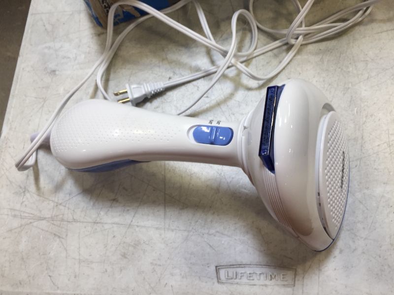 Photo 2 of Conair - GS23N Extreme Steam Hand Held Fabric Steamer with Dual Heat, White/Blue
