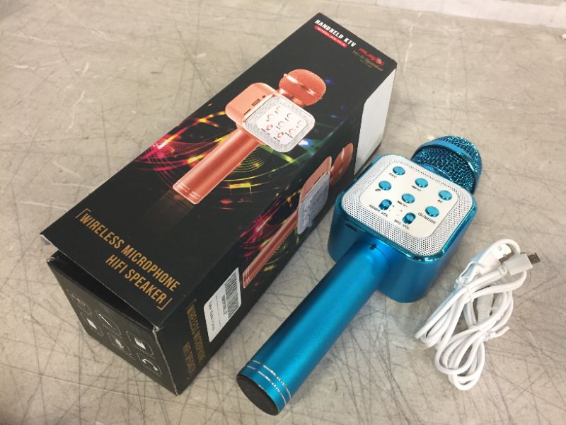 Photo 1 of Wireless Bluetooth Karaoke Microphone, Rechargeable Kids Microphone  