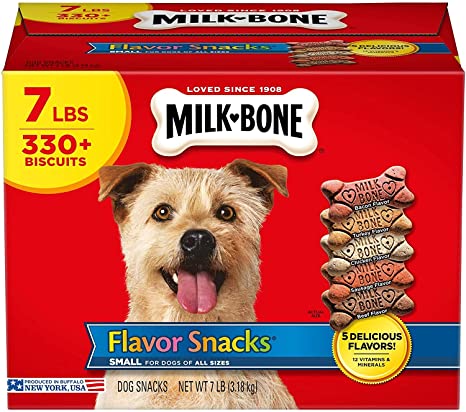 Photo 1 of 2 pack exp 05-07-2022 Milk-Bone Flavor Snacks Dog Biscuits - for Small/Medium-sized Dogs, 7-Pound each box
