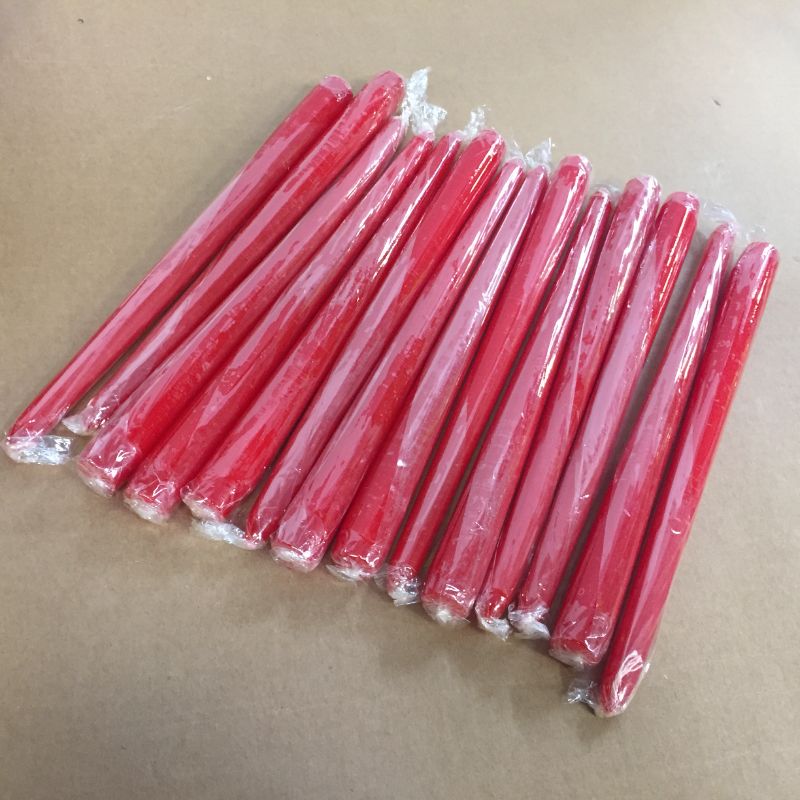 Photo 2 of YYCH 14 pcs Unscented Red Taper Candle 7.5 inches tall