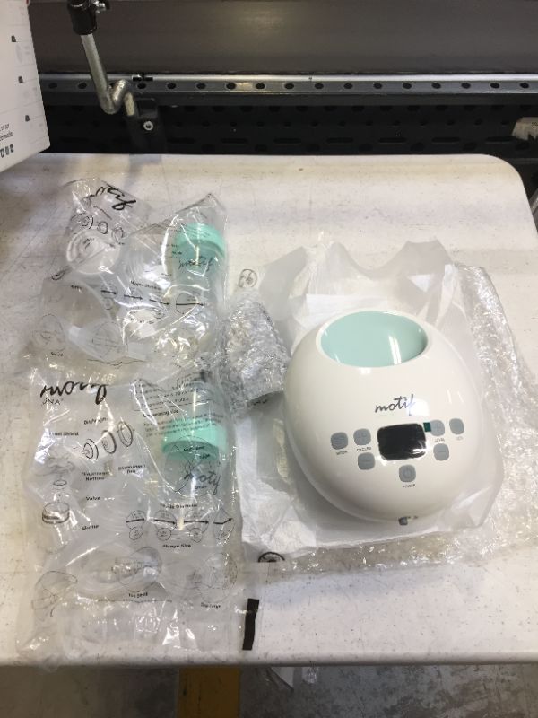 Photo 4 of Battery Operated Rechargeable, Motif Medical Luna Breast Pump New Mom Kit, with Milk Storage Bags, Insulated Nursing Pump Bag, and Manual Breast Pump
