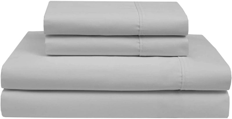 Photo 1 of 5 PC Split King Sheets-Giza Sheets-Split King Sheet Set Split Bed Sheet Sets Split King Sheets Adjustable Split King Bedding Sheets Light Grey
