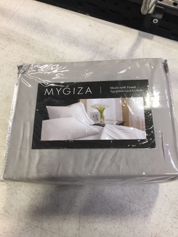 Photo 2 of 5 PC Split King Sheets-Giza Sheets-Split King Sheet Set Split Bed Sheet Sets Split King Sheets Adjustable Split King Bedding Sheets Light Grey
