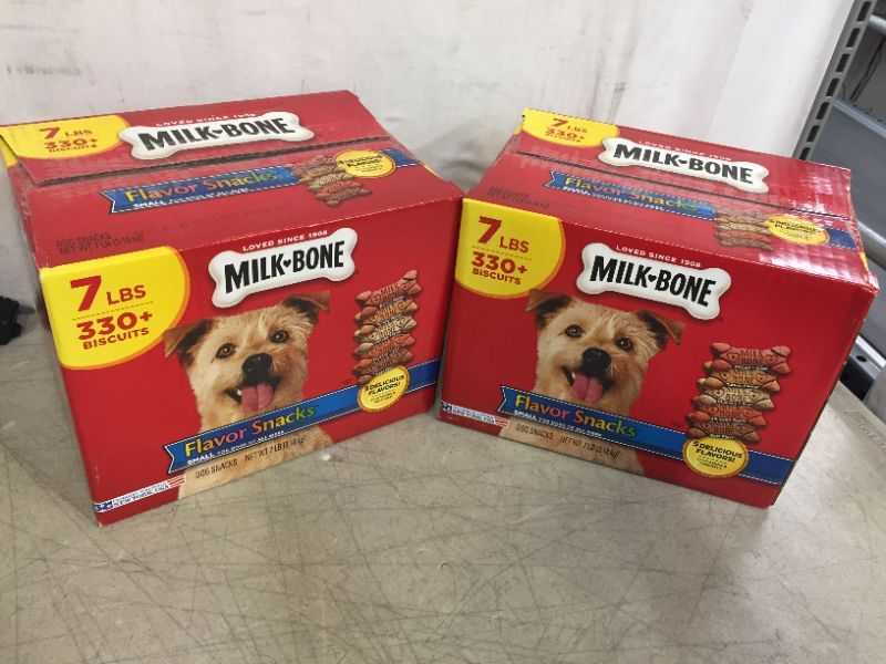Photo 2 of -2 COUNT- EXP 05/16/2022 Milk-Bone Flavor Snacks Dog Biscuits - for Small/Medium-sized Dogs, 7-Pound each box
