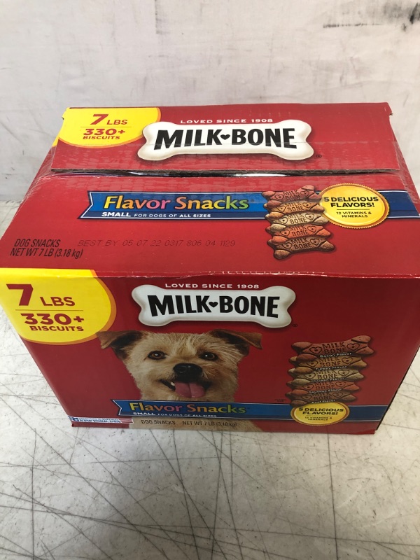 Photo 2 of  EXP 05/16/2022 1 Box Milk-Bone Flavor Snacks Dog Biscuits - for Small/Medium-sized Dogs, 
