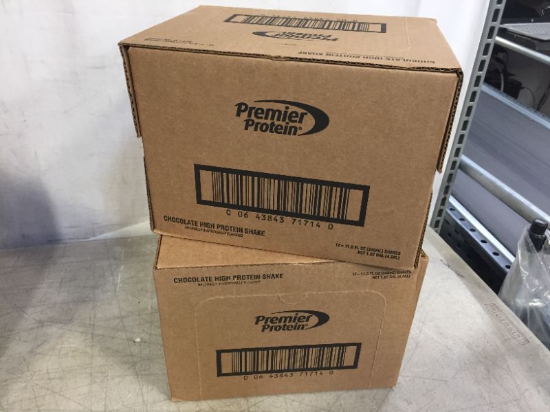 Photo 2 of - 2 BOXES-, -12 BOTTLES PER BOX-  Premier Protein Shake 30g Protein 1g Sugar 24 Vitamins Minerals Nutrients to Support Immune Health, Chocolate, 11.5 Fl Oz , BEST BY 12/03/21 