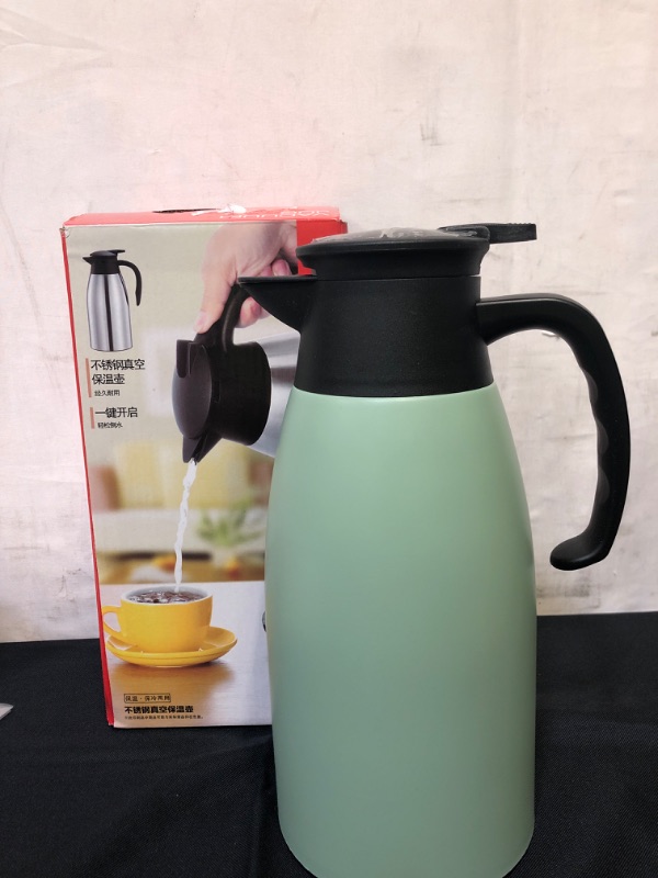 Photo 1 of 68oz Coffee Carafe Airpot Insulated Coffee Thermos Urn l Vacuum Thermal Pot Flask for Coffee, Hot Water, Tea, Hot Beverage - Keep 12 Hours Hot, 24 Hours Cold
