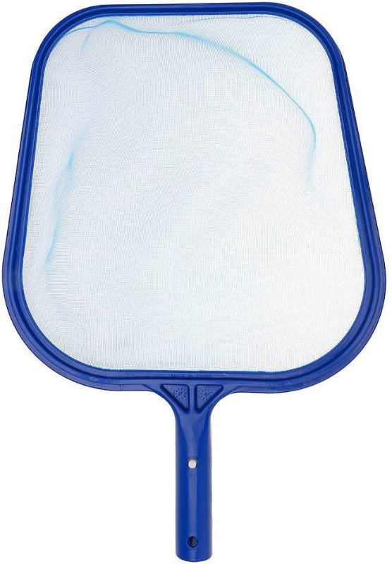 Photo 1 of D&D Swimming Pool Cleaner Supplies/Professional Heavy Duty Pool Leaf Rake Fine Mesh Frame Net/Swimming Pool Cleaning Leaf Skim Net (Blue) (Blue)
