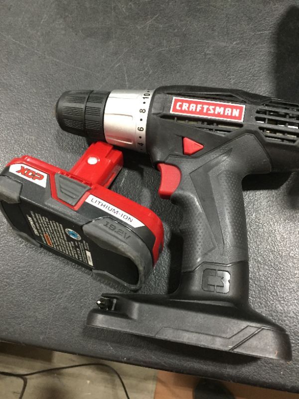 Photo 1 of CRAFTSMAN C3 19.2 VOLT 3/8 INCH DRILL DRIVER (BARE TOOL, NO CHARGER INCLUDED)