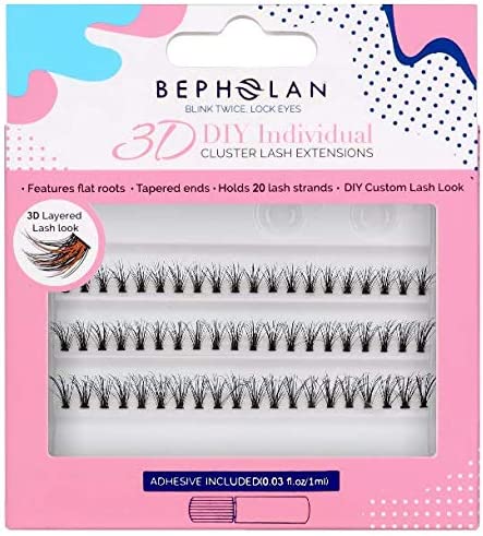 Photo 1 of BEPHOLAN Cluster Lashes 0.07mm Thickness? 20 Roots? 12mm Length