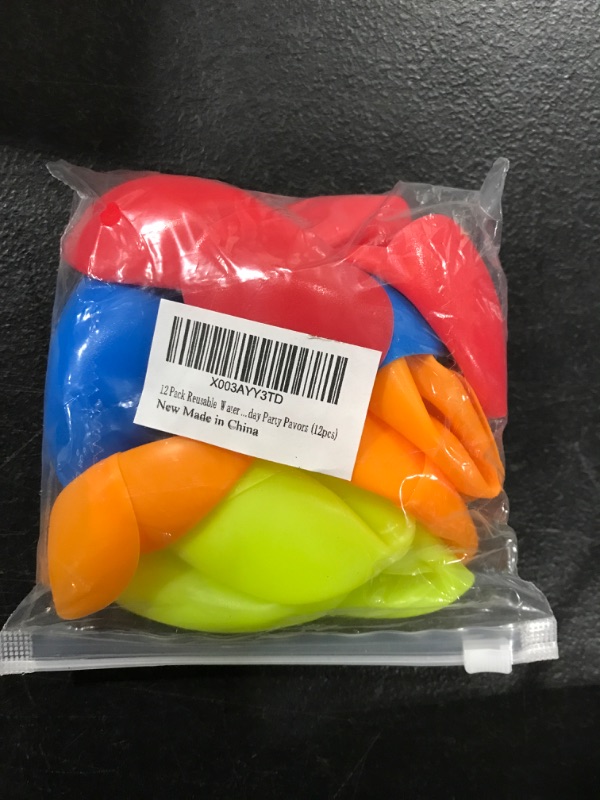 Photo 1 of 12 Pack Reusable Water Balloons Self Sealing Quick Fill,Refillable Water Balls for Kids,Water Bomb- Splash Balls Toy Party Supplies for Summer Outdoor Pool Family Friend Birthday Party Pavors (12pcs)
