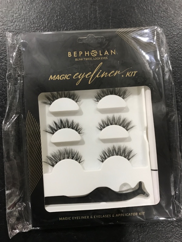 Photo 1 of BEPHOLAN 3 Pairs False Eyelashes Kit With Eyeliner Glue (XMZ92)
