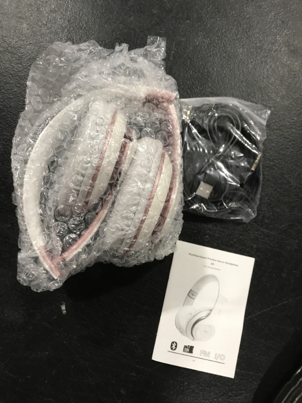 Photo 1 of 6S Wireless Bluetooth Headphones Over Ear, Hi-Fi Stereo Foldable Wireless Stereo Headsets WHITE