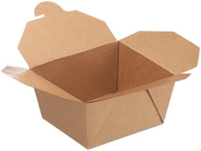 Photo 1 of ake Out Food Containers 26 oz Kraft Brown Paper Take Out Boxes Microwaveable Leak and Grease Resistant Food Containers - To Go Containers for Restaurant, Catering, Food Truck - Recyclable Lunch Box #1 by EcoQuality (25)