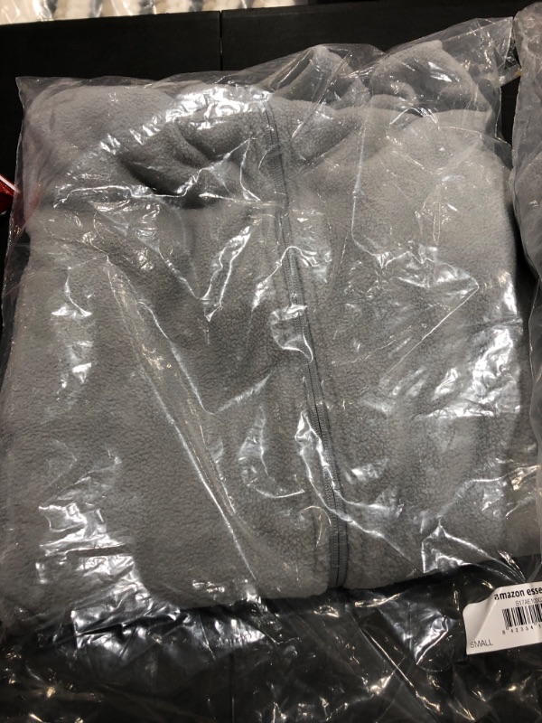 Photo 2 of Amazon Essentials Men's Full-Zip Polar Fleece Jacket (Available in Big & Tall) Polyester Light Grey Small