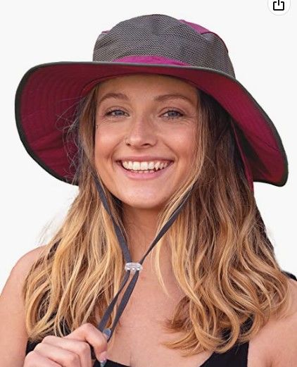 Photo 1 of Camptrace Sun Hat for Women Wide Brim Hiking Hat Sun Protection Hat with Neck Flap UPF 50+
