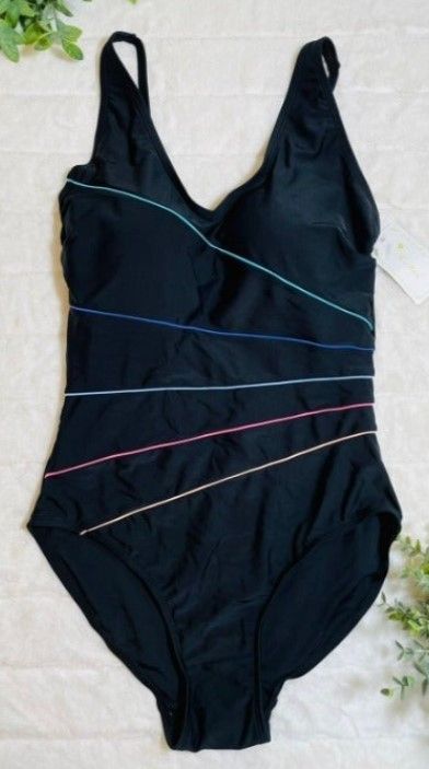 Photo 1 of Black One Piece Swimsuit size M
