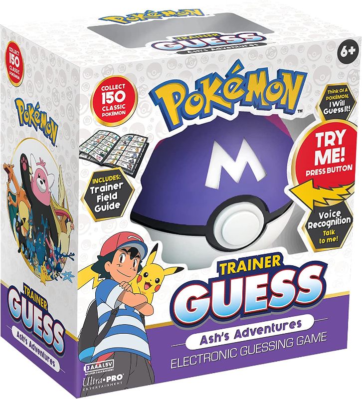 Photo 1 of Pokemon Trainer Guess - Ash's Adventures Toy, I Will Guess It! Electronic Voice Recognition Guessing Brain Game Pokemon Go Digital Travel Board Games Toys
