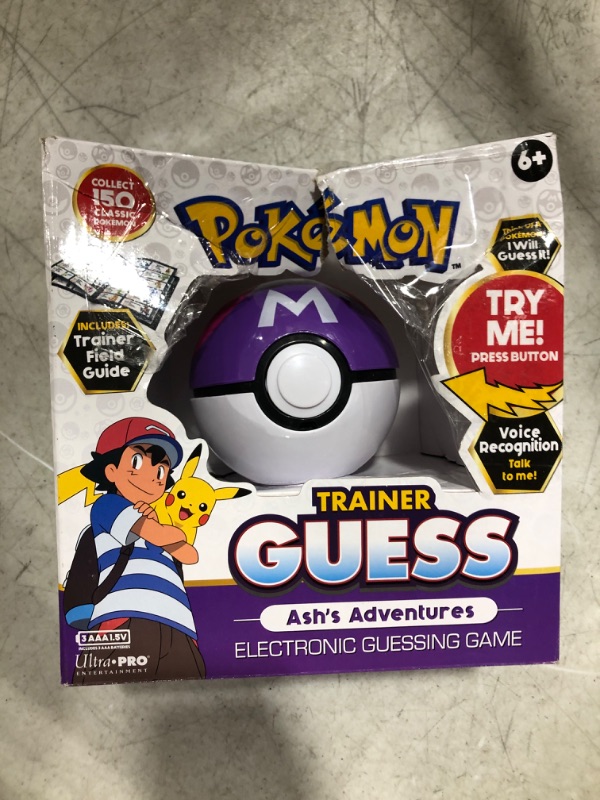 Photo 1 of Pokemon Trainer Guess - Ash's Adventures Toy, I Will Guess It! Electronic Voice Recognition Guessing Brain Game Pokemon Go Digital Travel Board Games Toys
