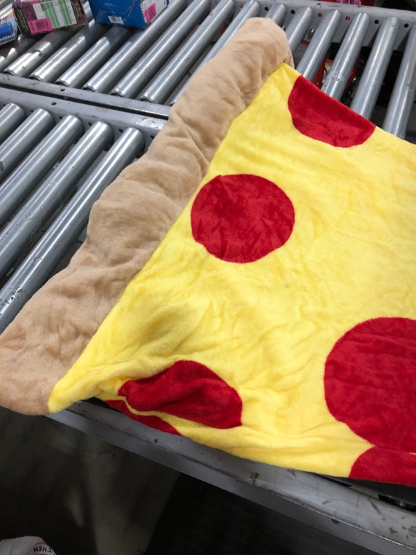 Photo 3 of  Throw Blanket for Kids and Adults (Pepperoni)
