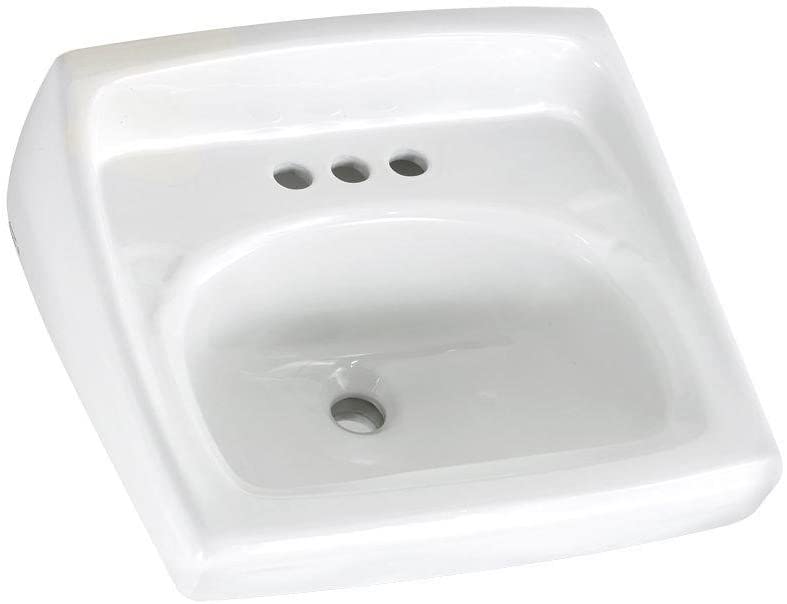 Photo 1 of American Standard Wall-Mount Lavatory Sink, 1.25 in, White