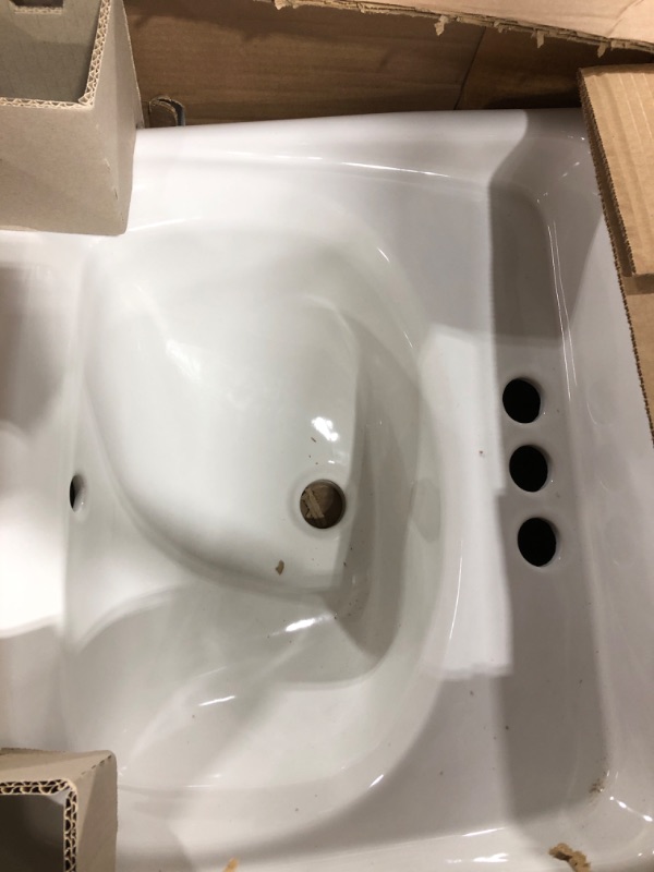 Photo 2 of American Standard Wall-Mount Lavatory Sink, 1.25 in, White