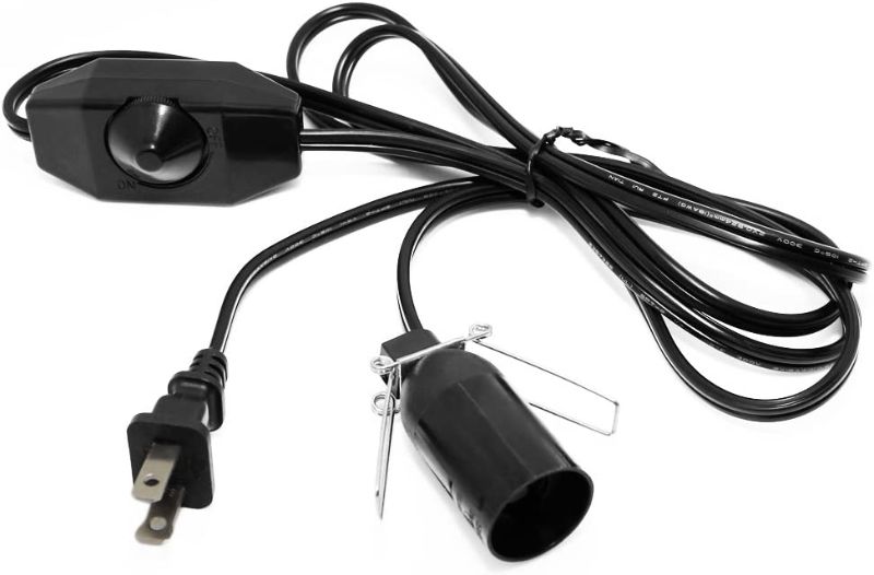 Photo 1 of Salt Lamp Cord with Dimmer Control, Betus [Original Replacement] Power Cord with Dim Switch & Clip for All Himalayan Crystal Salt Lamps - UL Listed 6 Feet Long 110V US Standard
