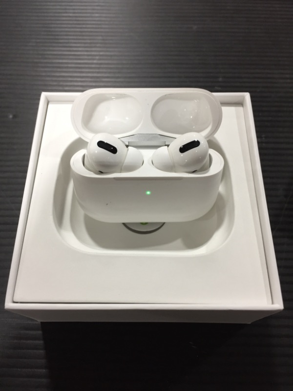 Photo 2 of Apple AirPods Pro Wireless Earbuds with MagSafe Charging Case. Active Noise Cancelling, Transparency Mode, Spatial Audio, Customizable Fit, Sweat and Water Resistant. Bluetooth Headphones for iPhone
