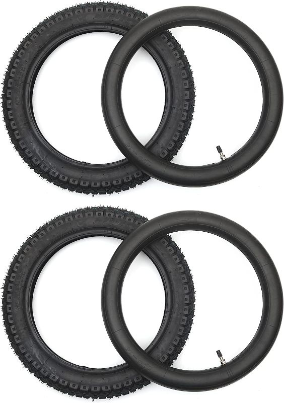 Photo 1 of (2-Pack) 2.5/2.75-14” Replacement Dirt Bike Inner Tubes - 60/100-14” Tire Tubes for 50cc to 160cc Dirt and Pit Bikes - Compatible with Apollo RFZ, Atomik, Thumpstar, and More
