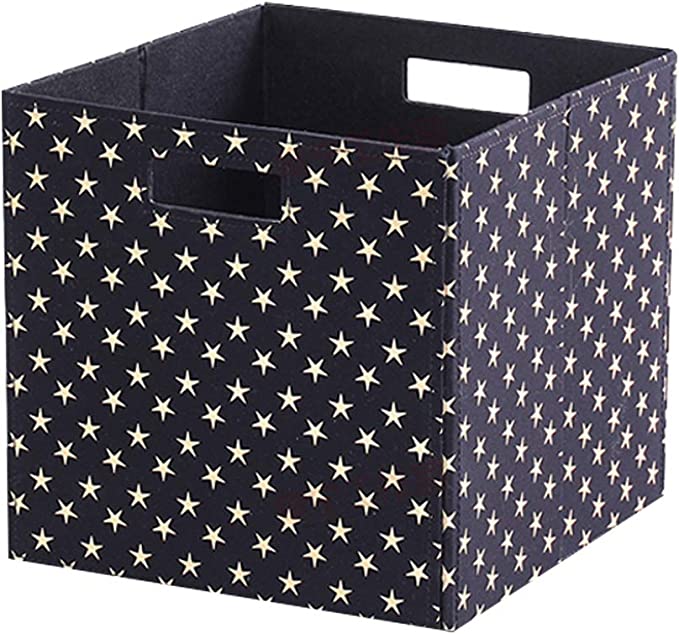 Photo 1 of 3 of the childishness ndup Foldable Storage Bins 12x12 Fabric Storage Cubes with Handles, Collapsible Organizer Baskets, Nursery Closet Organizers (Black) 
