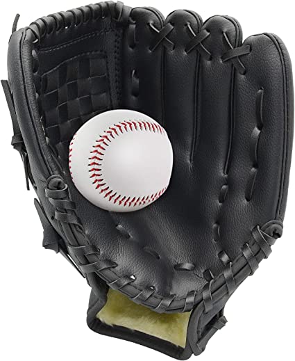 Photo 1 of Baseball Glove and Ball, Baseball Mitt, Softball Glove11.5  for Kids Youth Adult Training and Beginner, Softball Mitt Left Hand Glove, Right Hand Throw