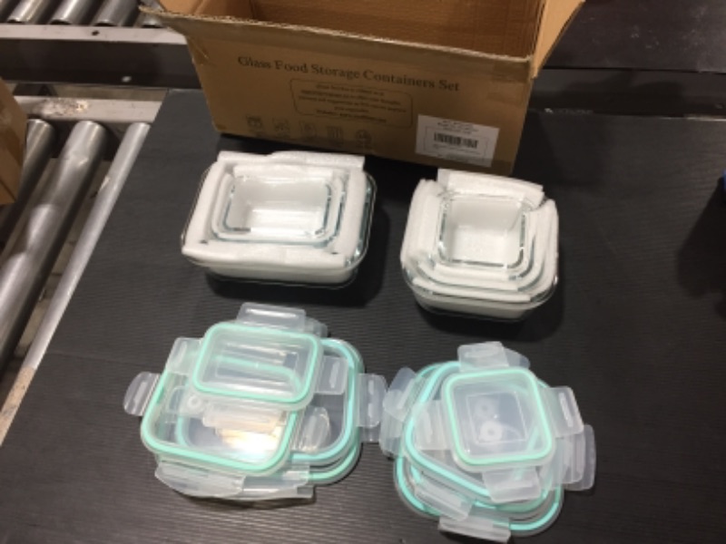 Photo 3 of 8 Pack Glass Food Storage Containers with Lids, Vtopmart Glass Meal Prep Containers, Airtight Glass Bento Boxes with Leak Proof Locking Lids, for Microwave, Oven, Freezer and Dishwasher
