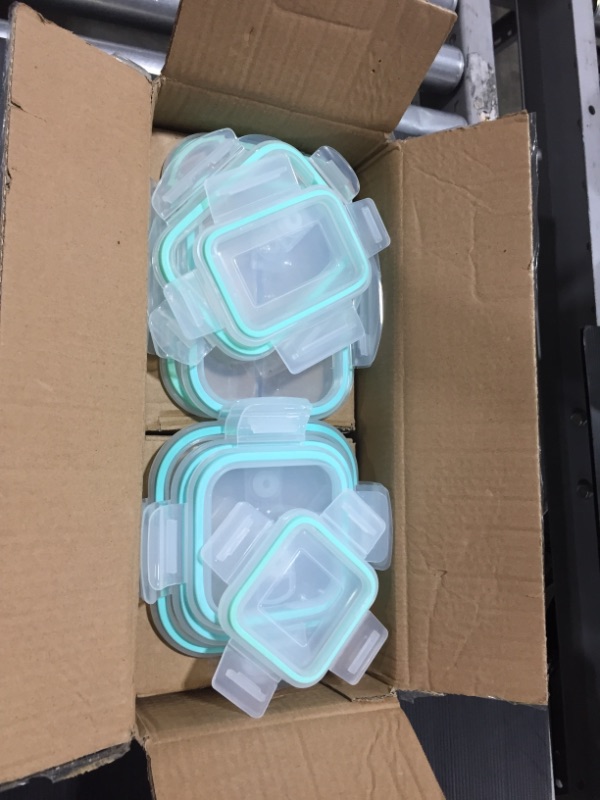 Photo 2 of 8 Pack Glass Food Storage Containers with Lids, Vtopmart Glass Meal Prep Containers, Airtight Glass Bento Boxes with Leak Proof Locking Lids, for Microwave, Oven, Freezer and Dishwasher
